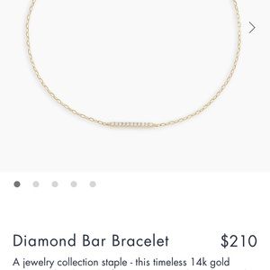 Gorjana Diamond Bar bracelet